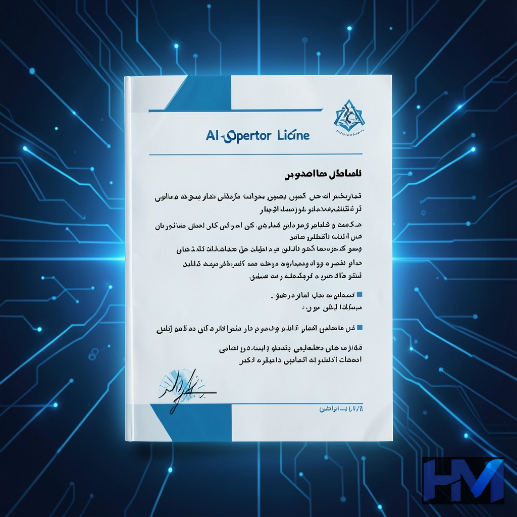 نمایش بصری از پروانه اپراتوری هوش مصنوعی در ایران