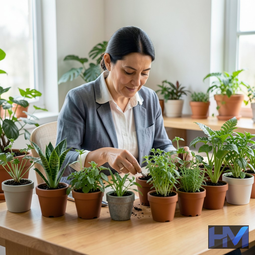 پرورش گیاهان آپارتمانی و سبزیجات ارگانیک در منزل