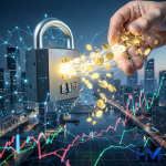 تصویری مفهومی از آزادسازی توکن‌های آربیتروم و تأثیر آن بر نوسانات بازار ارز دیجیتال.