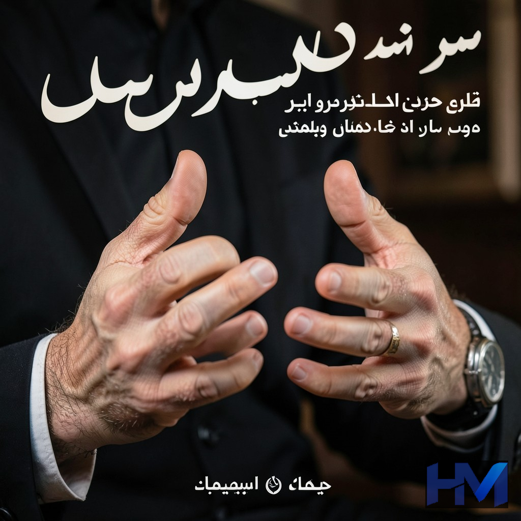 دستان یک کارگردان در حال توضیح در یک جلسه پرسش و پاسخ جشنواره فیلم