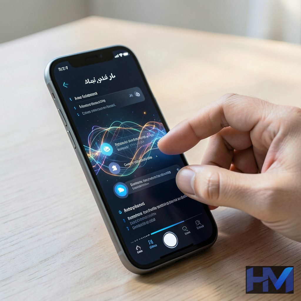 تصویری از سیری هوش مصنوعی در iOS 27 با رابط کاربری طبیعی و پویا