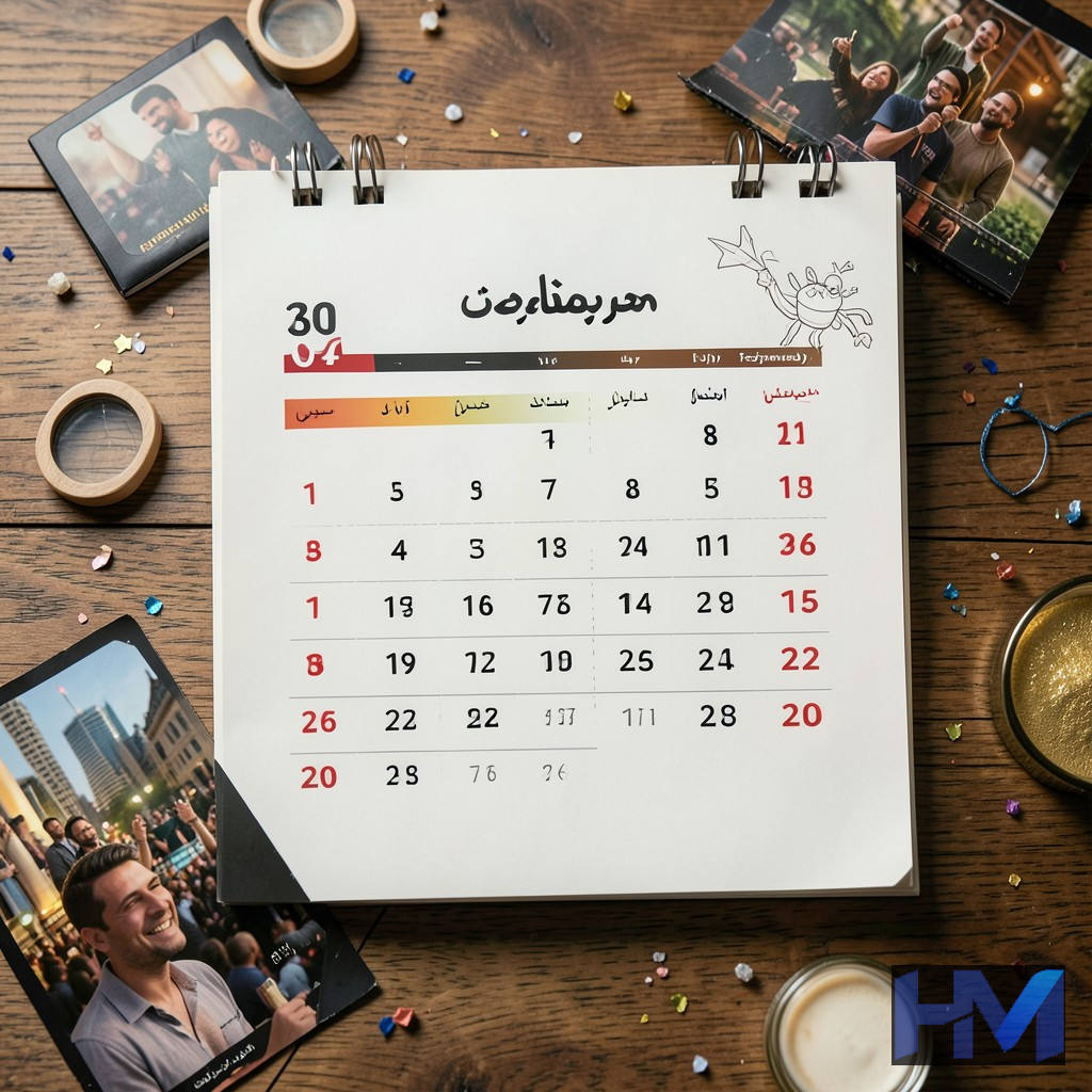 تقویمی با ماه بهمن برجسته شده، نمادی از زمان برگزاری جشنواره