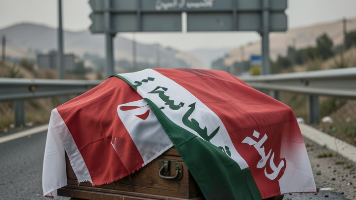 مراسم بازگشت پیکر شهدای پاسدار از عراق در مرز مهران