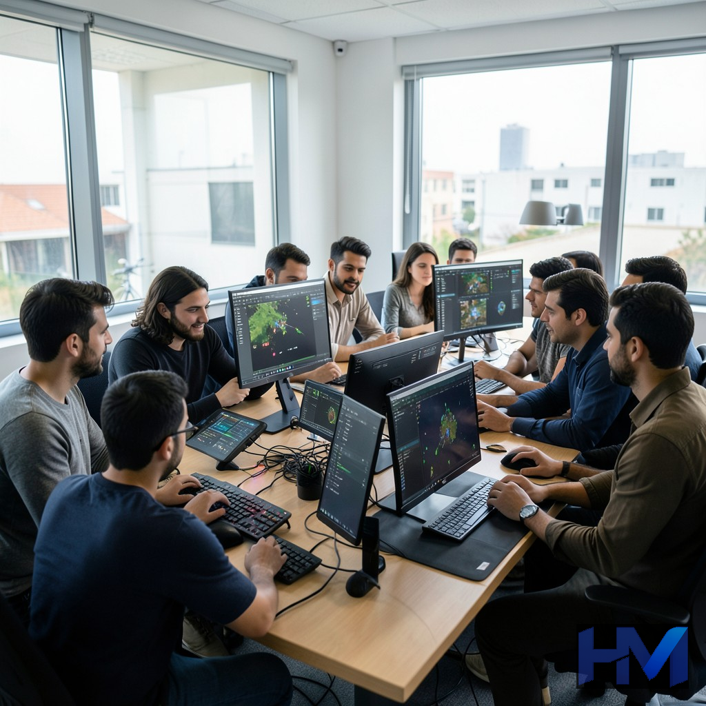 تیمی از بازیسازان ایرانی در حال همکاری و توسعه یک بازی ویدیویی