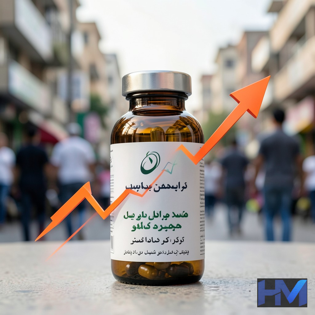 نمادی از افزایش قیمت دارو در ایران