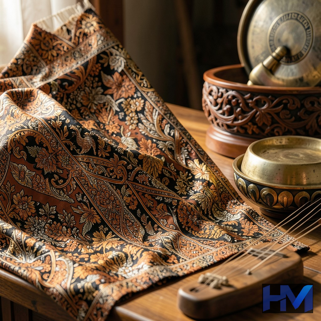 نمایش تنوع هنر و فرهنگ مالزی از طریق هنرهای دستی سنتی مانند باتیک و حکاکی