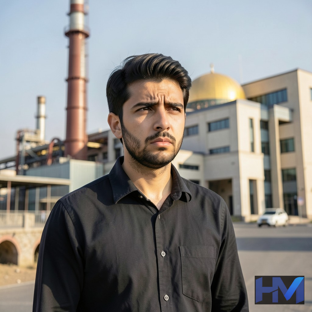جوان جویای کار ایرانی با نگاهی نگران به آینده