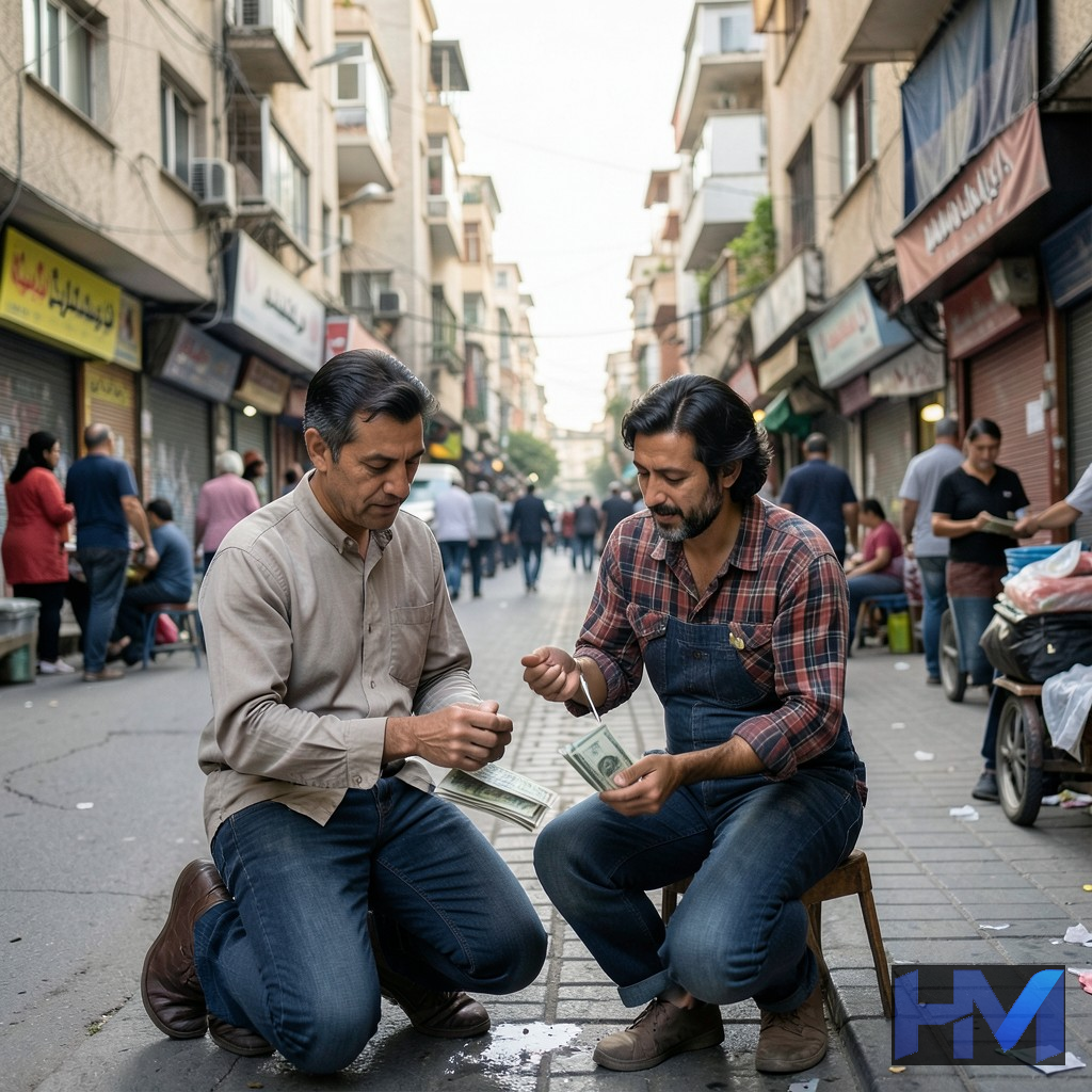 تصویری مفهومی از تاثیر تورم و بیکاری بر زندگی روزمره