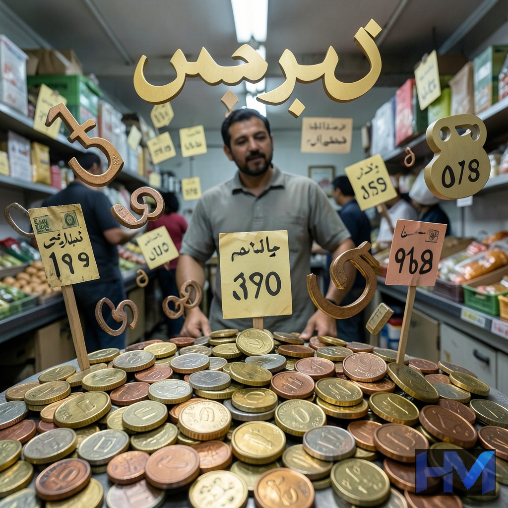 تصویری مفهومی از تورم بالا و کاهش ارزش پول در اقتصاد ایران