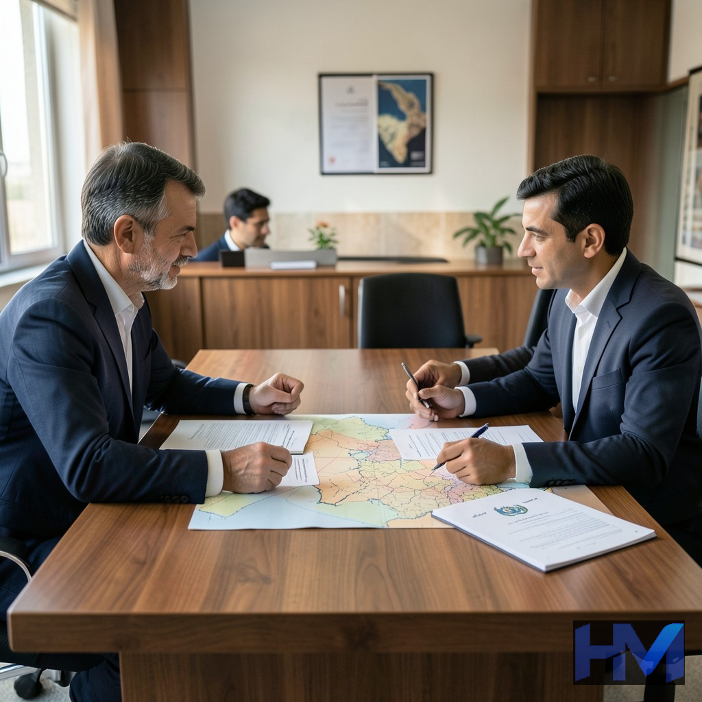 میز مذاکره نمادین برای توافق صلح در غزه
