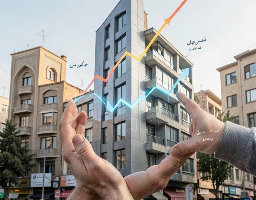 تصویری مفهومی از سیاست‌های جدید دولت ایران در بازار مسکن و تاثیر آن بر خانه‌ها و شهرسازی