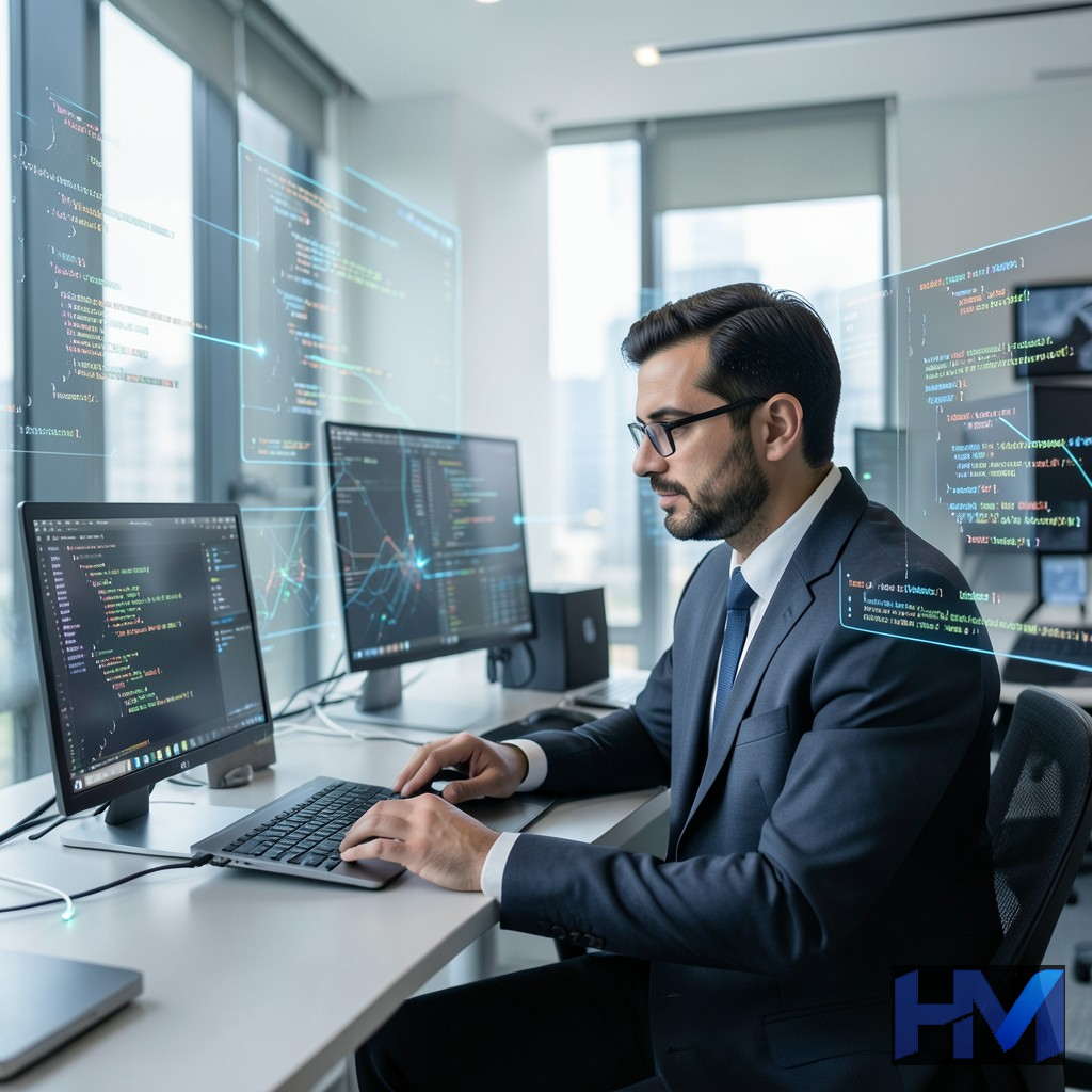یک توسعه‌دهنده در حال استفاده از قابلیت کدنویسی عامل‌محور Kimi K3