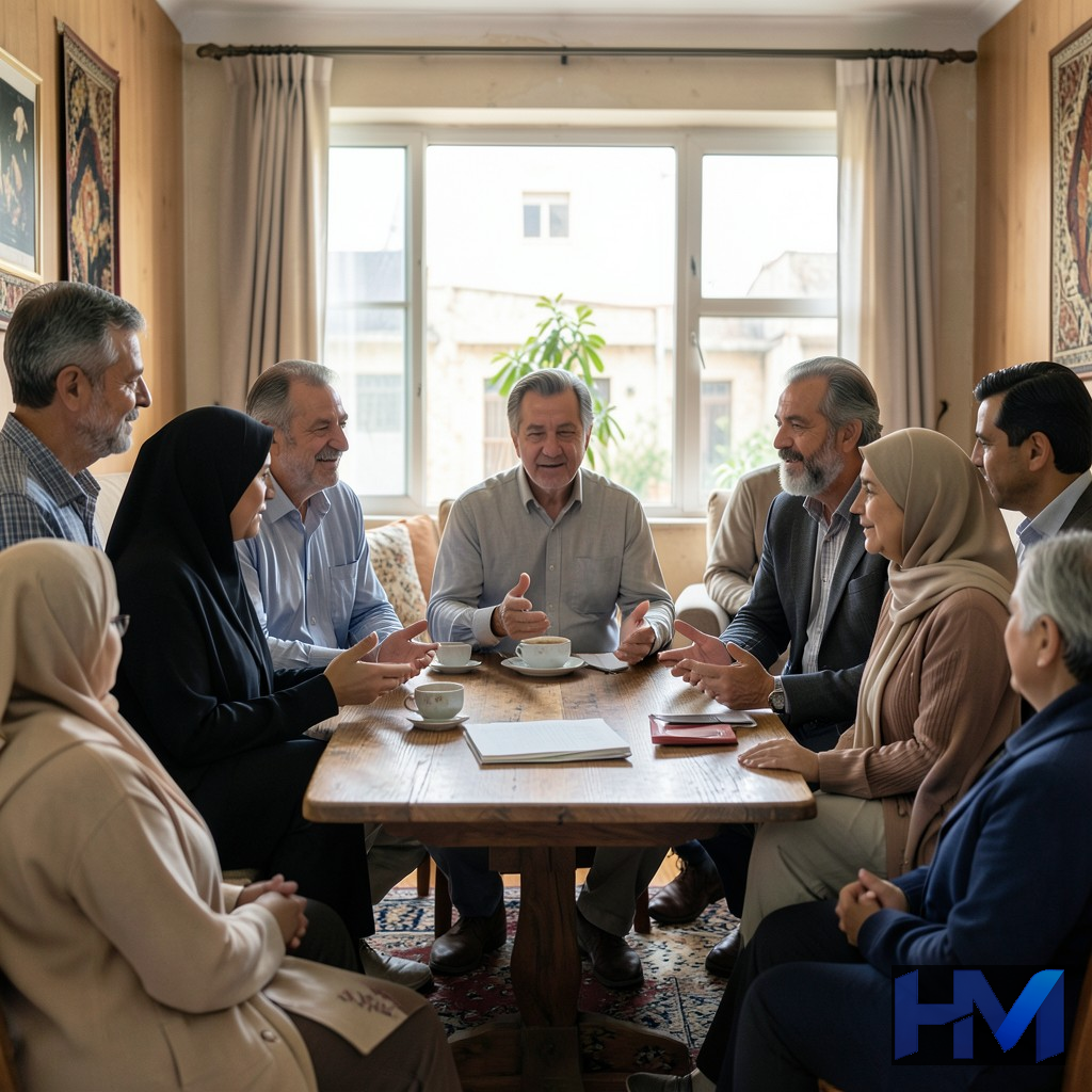 تصویری مفهومی از گفتمان اجتماعی و دیدگاه‌های متفاوت درباره حجاب در ایران