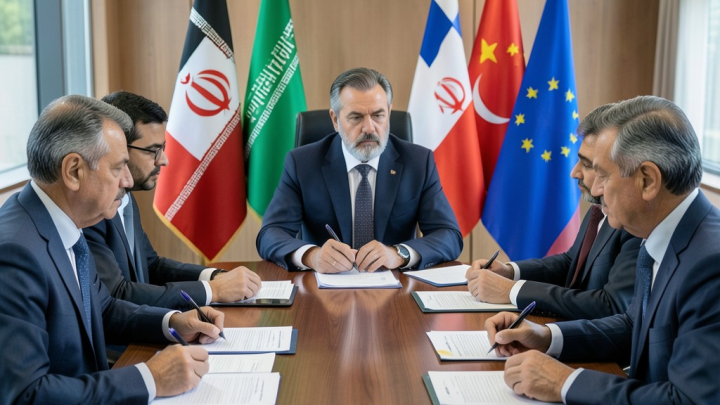 میز مذاکرات هسته‌ای ایران و ۱+۴ در سال ۲۰۲۶