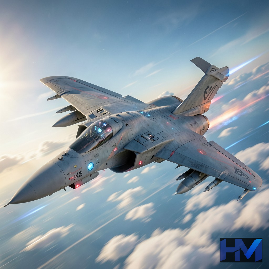 جنگنده F-16 X-62A VISTA در حال انجام مانور هوایی تهاجمی به صورت خودران.