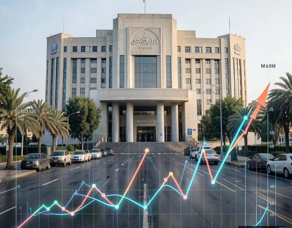 تصویری مفهومی از سیاست پولی بانک مرکزی ایران و نمودارهای نرخ بهره