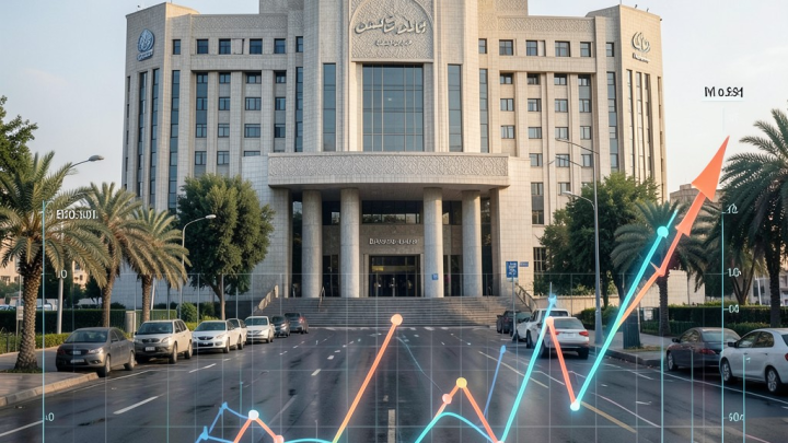 تصویری مفهومی از سیاست پولی بانک مرکزی ایران و نمودارهای نرخ بهره