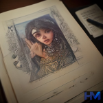 تصویری مفهومی از فرایند خلاقیت یک هنرمند موسیقی پاپ ایرانی