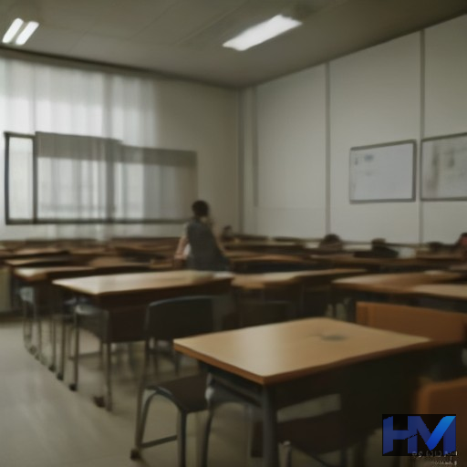 دانش‌آموز در حال مطالعه با کتاب و صفحه نمایش در پس‌زمینه