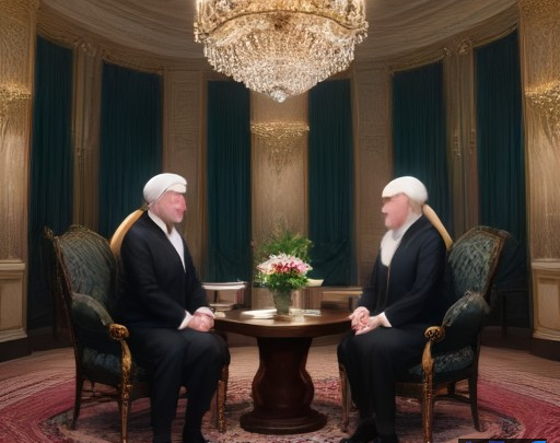 تصویری مفهومی از دیدار دیپلماتیک سطح بالا بین رهبران آمریکا و چین
