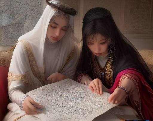 نمای مفهومی از دست دادن نمایندگان ایران و عربستان بر فراز نقشه خاورمیانه، نماد دیپلماسی و آشتی منطقه‌ای