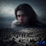 تصویری مفهومی از پیامدهای انسانی جنگ، با تمرکز بر امید و بازسازی در فضایی تأمل‌برانگیز.
