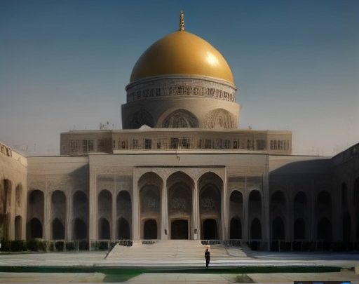 تصویری مفهومی از ساختمان مجلس ایران و نمادهای آموزشی، نشان‌دهنده اصلاحات در نظام تعلیم و تربیت