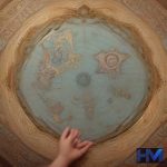 تصویری مفهومی از دیپلماسی و روابط بین‌الملل با دستانی در حال مصافحه بر روی نقشه خاورمیانه و نمادهای صلح.
