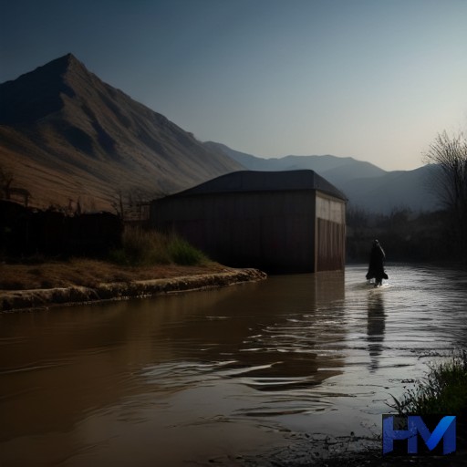 تصویری مفهومی از پیامدهای سیلاب در مناطق روستایی اردبیل، با تمرکز بر بازسازی و همبستگی