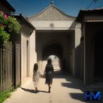 تصویری مفهومی از مسیر روشن به سوی مدرسه، نمادی از امید و دسترسی به آموزش